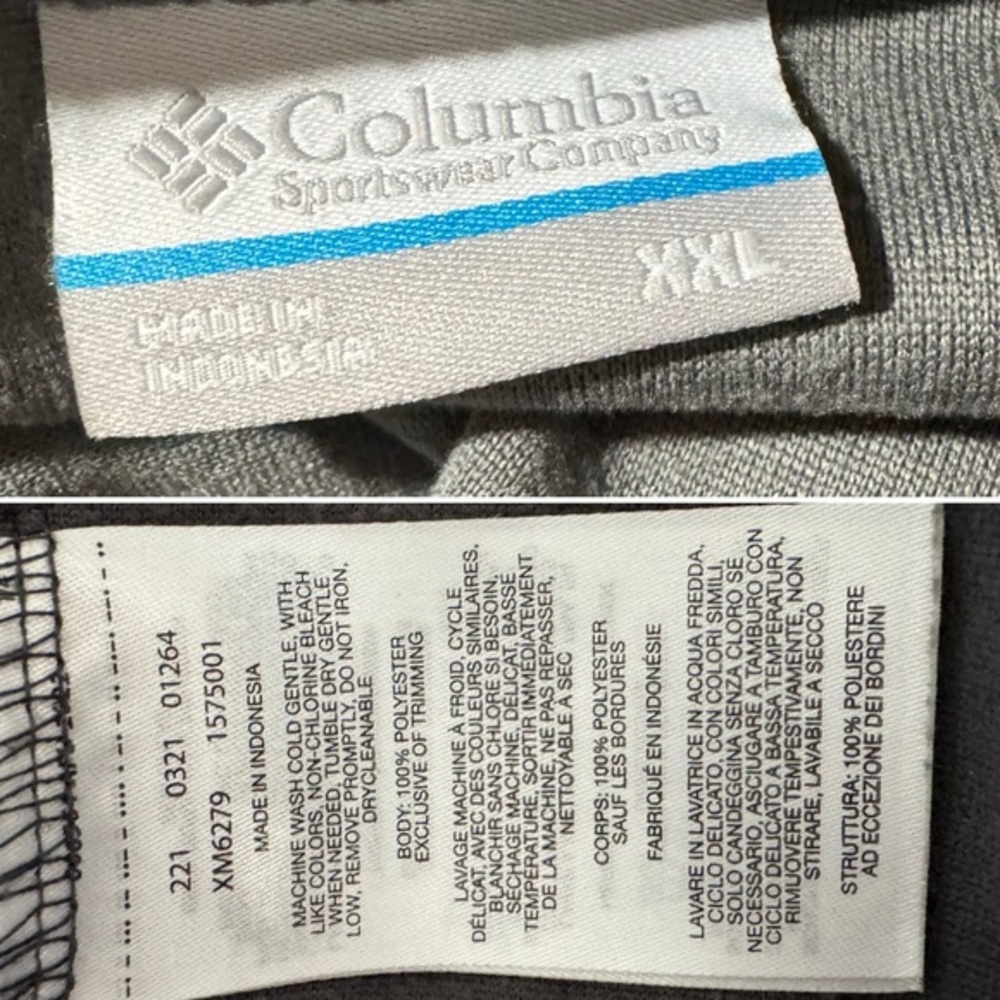 Columbia Klamath Range half zip light weight fleece pullover jacket XXL - Picture 9 of 10